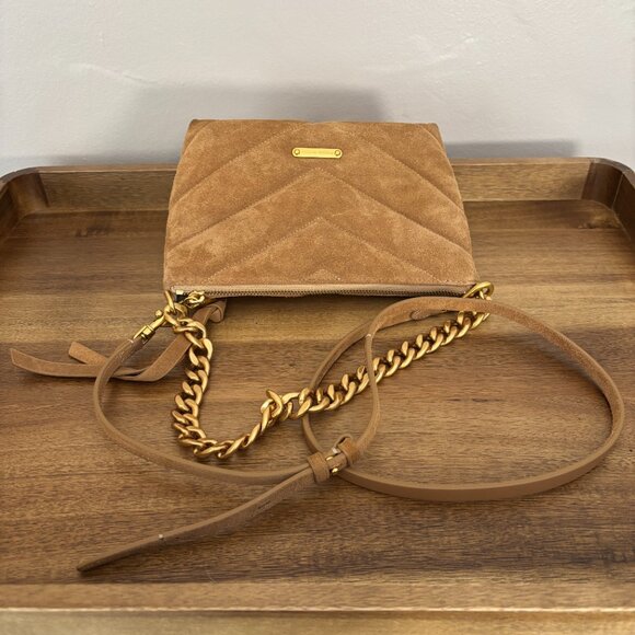 Rebecca Minkoff Tan Crossbody Bag with Gold Chain - Picture 6 of 15